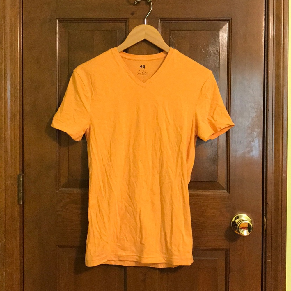 H&M Orange V-Neck